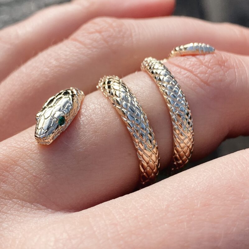 Gold Snake Statement Ring | Claire's US