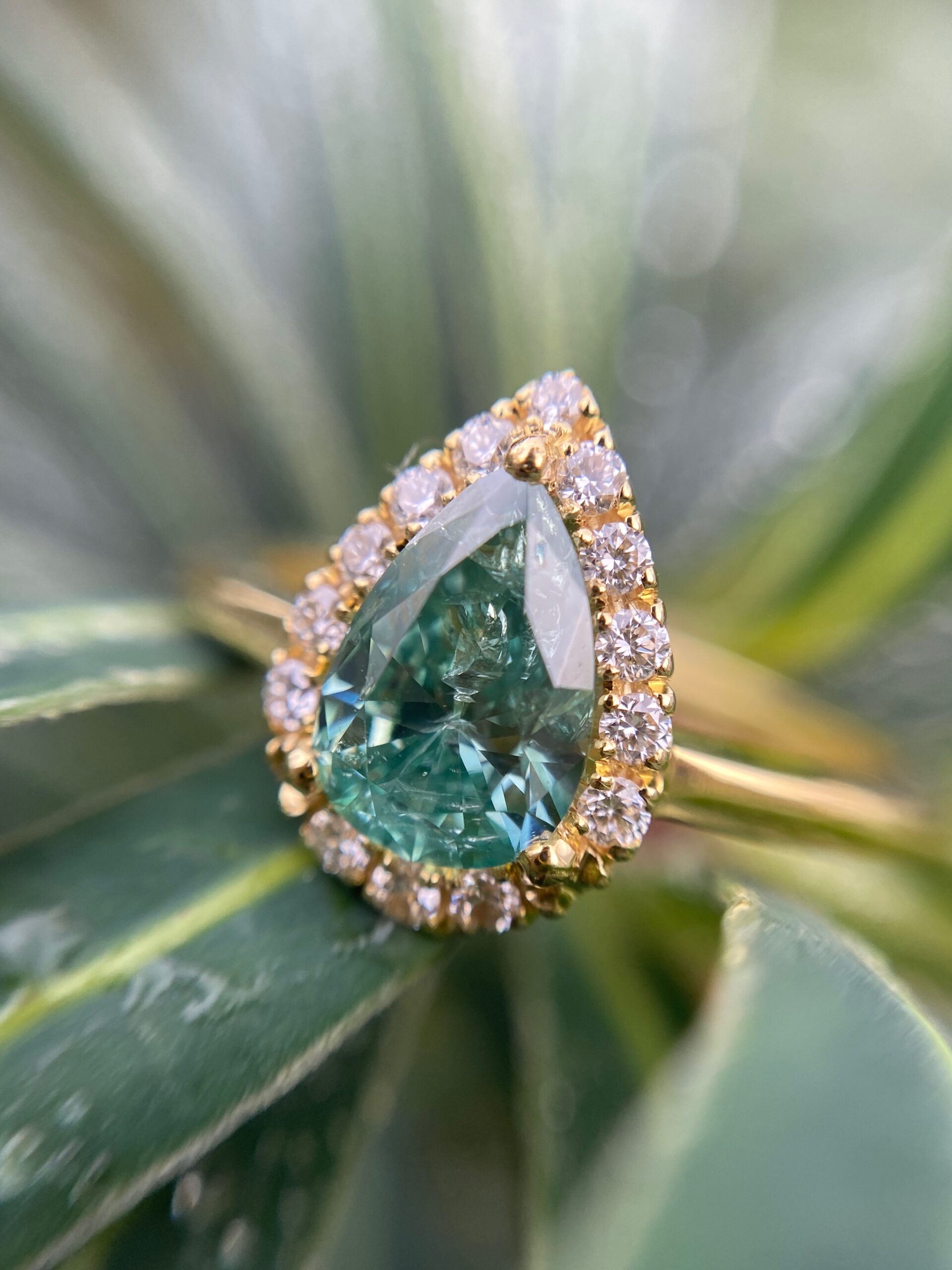 Lake Water Green Color High Carbon Rings | Emerald engagement ring green,  Green engagement rings, Green diamond rings